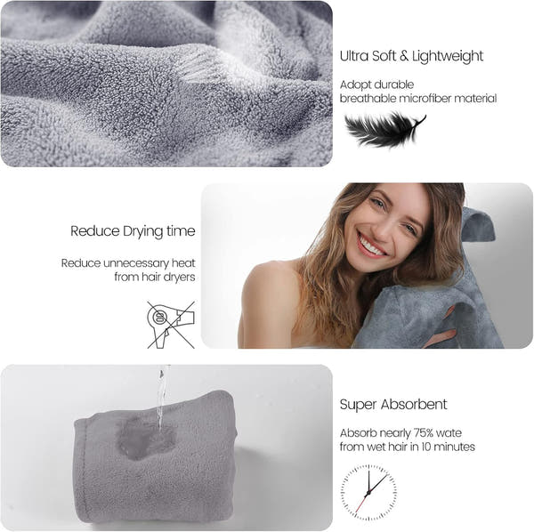 Toalla Secado Rápido para Cabello