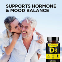VITAMINA D3 FORTALECE HUESOS, SISTEMA INMUNE Y ÁNIMO | 160 CAPSULAS
