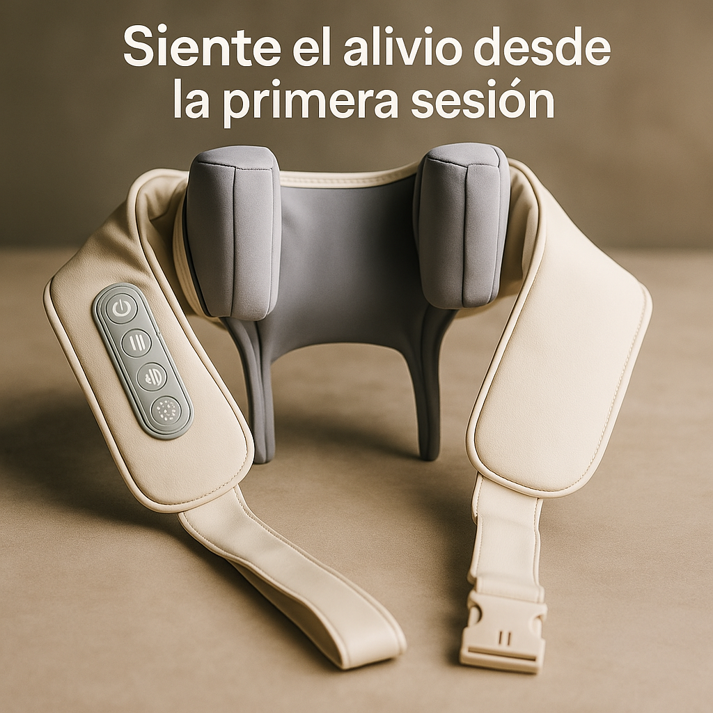 Masajeador para cuello y cervical con calor inalámbrico