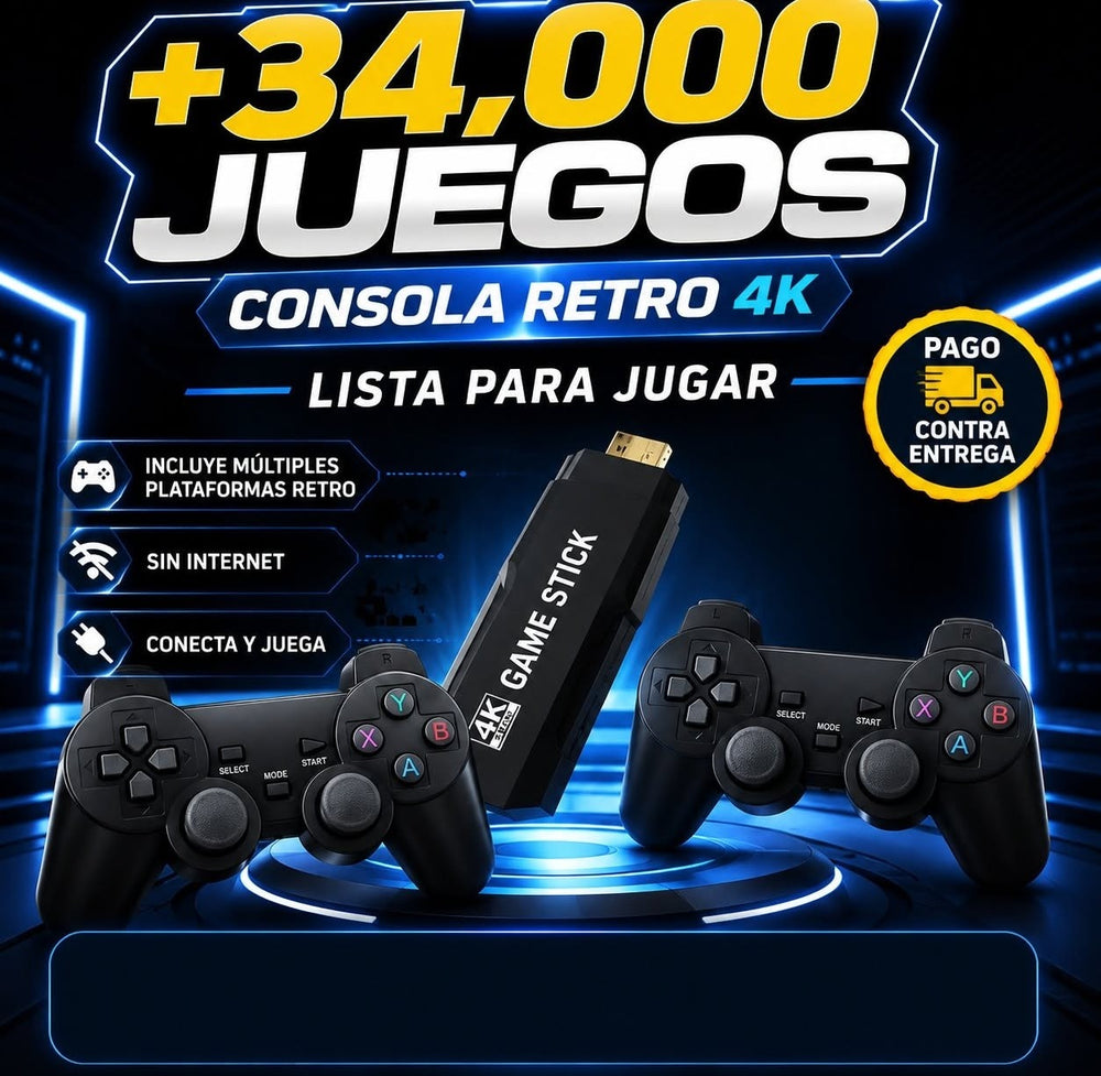 Consola Retro Inalambrica con Dos Controles