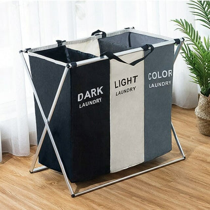 Organizador de tela plegable para ropa sucia