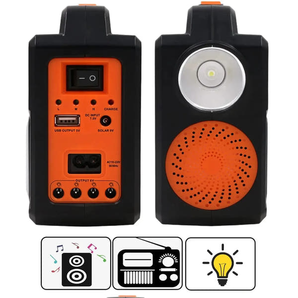 Mini Parlante con Panel Solar